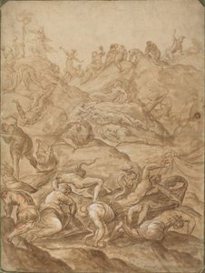 De koperen slang door after Jacopo Tintoretto