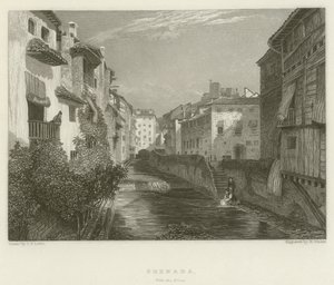 Grenada, met de Toren door after John Frederick Lewis
