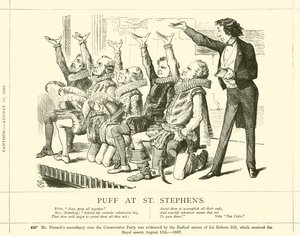 Puff bij St. Stephens door after John Tenniel
