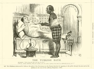 Het Turkse Bad door after John Tenniel