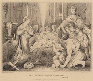 De Aanbidding van de Herders door after Joshua Reynolds