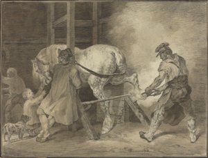 De Smidse door after Léon Cogniet after Théodore Gericault