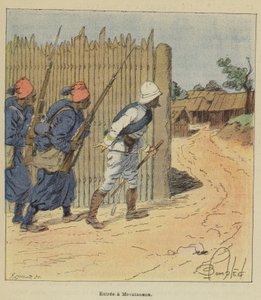 Ingang van Mevatanana door after Louis Charles Bombled