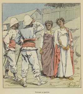 Malagassische vrouwen door after Louis Charles Bombled