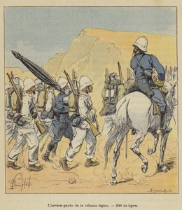 De achterhoede van de lichte colonne, 200e linie