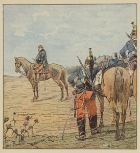 Generaal Barry de avond voor Coulmiers door after Louis Charles Bombled
