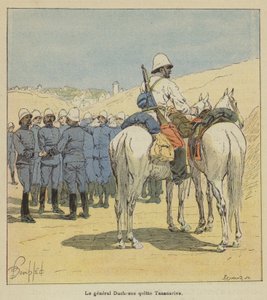 Generaal Duchesne verlaat Tananarive door after Louis Charles Bombled