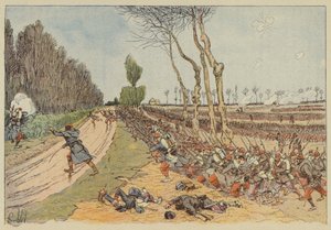 De Fransen nemen het park van Coulmiers in