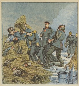 De Pruisen verbranden hun doden door after Louis Charles Bombled