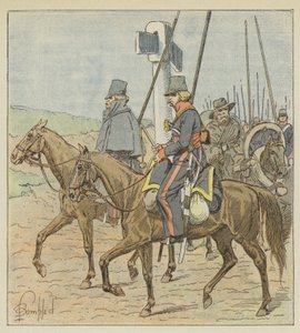De reguliere Kozakken van de Don door after Louis Charles Bombled