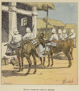 Zieken geëvacueerd naar het ziekenhuis van Marololo door after Louis Charles Bombled