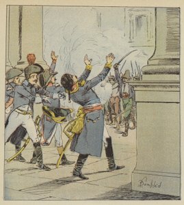 Dood van Duphot door after Louis Charles Bombled