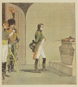 Napoleon bij het graf van de Grote Frederik