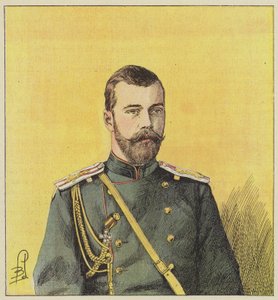 Nicolaas II, keizer van Rusland door after Louis Charles Bombled