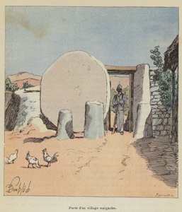 Poort van een Malagassisch dorp