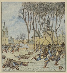 Inname van het kasteel van Villepion door de Fransen door after Louis Charles Bombled
