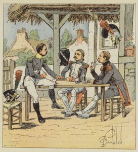Voltigeur, jager te voet en genie-sappeur door after Louis Charles Bombled