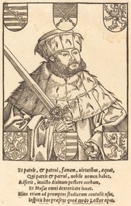 Johannes Frederik de Grootmoedige, in Keurvorstelijke Gewaden (rechts)