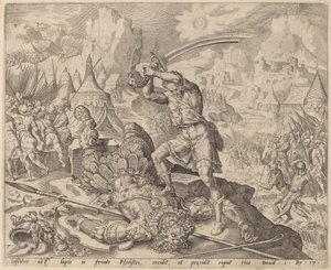 David Hakt het Hoofd van Goliath Af