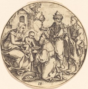 De Aanbidding der Wijzen door after Master IB