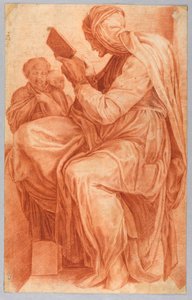 De Perzische Sibylle door after Michelangelo Buonarroti