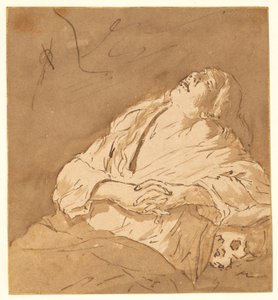 Sint Maria Magdalena in extase door after Michelangelo Merisi da Caravaggio