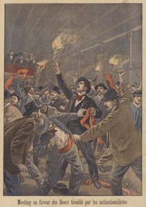 Anti-nationalisten verstoren een bijeenkomst ter ondersteuning van de Boeren in Parijs door after Oswaldo Tofani