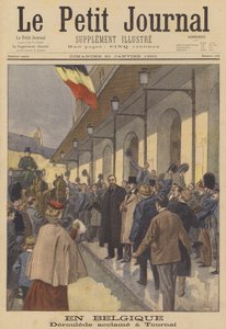 Paul Deroulede ontvangt een warm welkom in Doornik, België