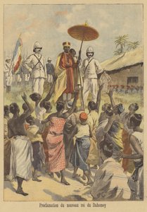 Proclamatie van de nieuwe koning van Dahomey door after Oswaldo Tofani