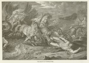 De dood van Hippolytus door after Peter Paul Rubens
