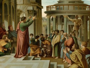 Paulus predikt in Athene