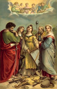 St. Cecilia door after Raphael