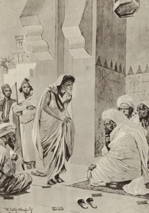 Marktplaats in Afrika, waar slaven worden verkocht om naar Amerika te worden verscheept door after Richard Caton II Woodville