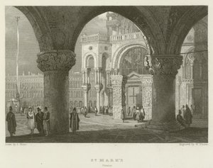 San Marco, Venetië door Samuel (after) Prout