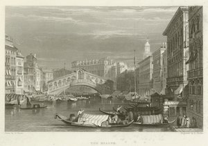 De Rialto door Samuel (after) Prout