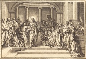 De Ongeloof van Thomas door after Sébastien Le Clerc I