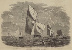 Regatta van Lowestoft, de Eerste-Klasse Cutter Wedstrijd