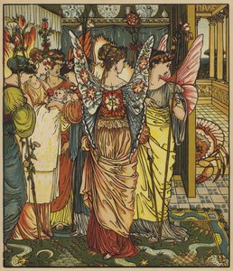Verschijning van de feeënkrab door after Walter Crane