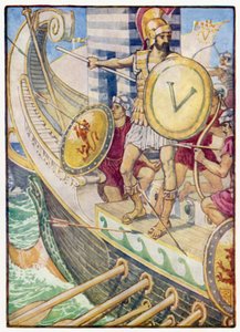 Hij werd een doelwit voor elke pijl door after Walter Crane