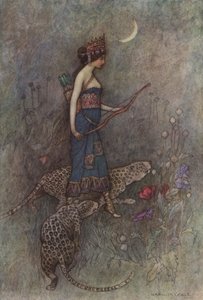 Geoffrey Chaucer, Het Verhaal van de Monnik door after Warwick Goble