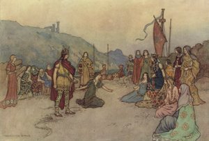 Geoffrey Chaucer, Het Verhaal van de Vrouw van Bath door after Warwick Goble