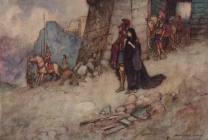 Geoffrey Chaucer, Troilus en Criseyde door after Warwick Goble