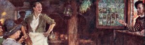Shakespeare bezoekt The Mermaid Tavern om te zien of Ben Jonson daar is door after William Hatherell