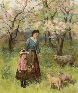 Appelbloesems door after William Henry James Boot