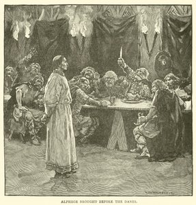 Alphege voor de Denen gebracht door after William Henry Margetson