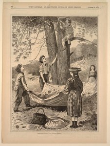 Kastanjes Plukken door after Winslow Homer