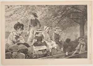 Lentebloesems door after Winslow Homer