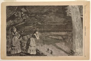 Onder de Watervallen, Catskill Mountains door Winslow Homer