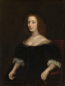Portret van Anna van den Corput (1599-1645). Echtgenote van Jacob de Witt door anonymous (copy after)