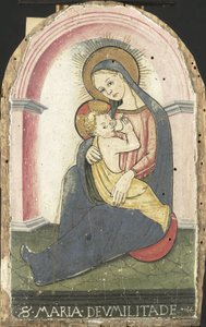 Madonna van de nederigheid door anonymous (falsification of)